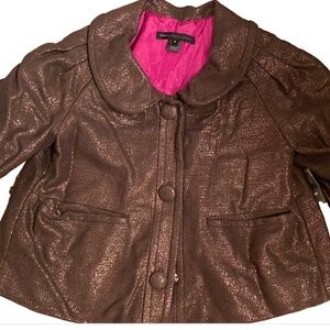 New, Marc by Marc Jacobs Women’s Jacket in glittery copper tone. US Size: M